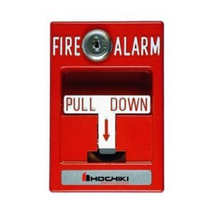 Pulsador manual HOCHIKI HPS-SAK-PSK con llave para alarma contra incendios