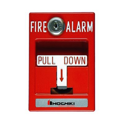 Pulsador manual HOCHIKI HPS-SAK-PSK con llave para alarma contra incendios