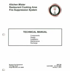 BFR-TM manual técnico Buckeye Kitchen Mister